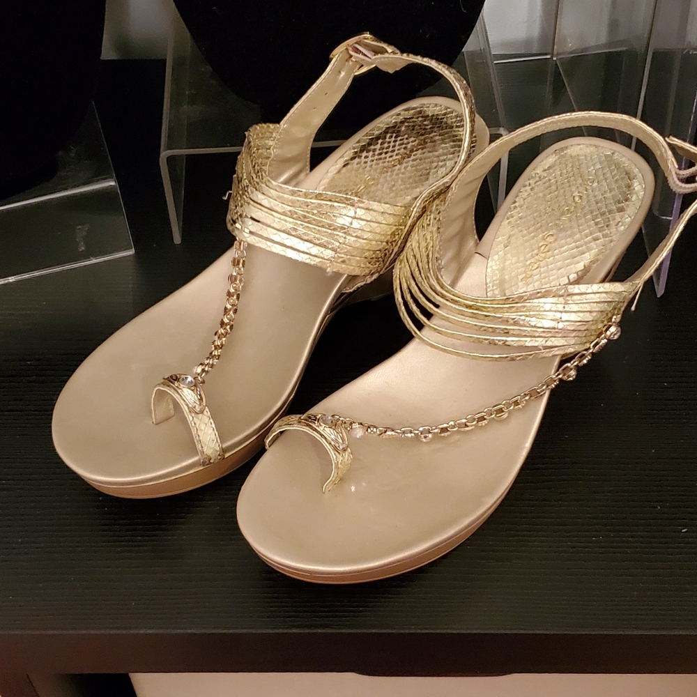 Gold Sandals